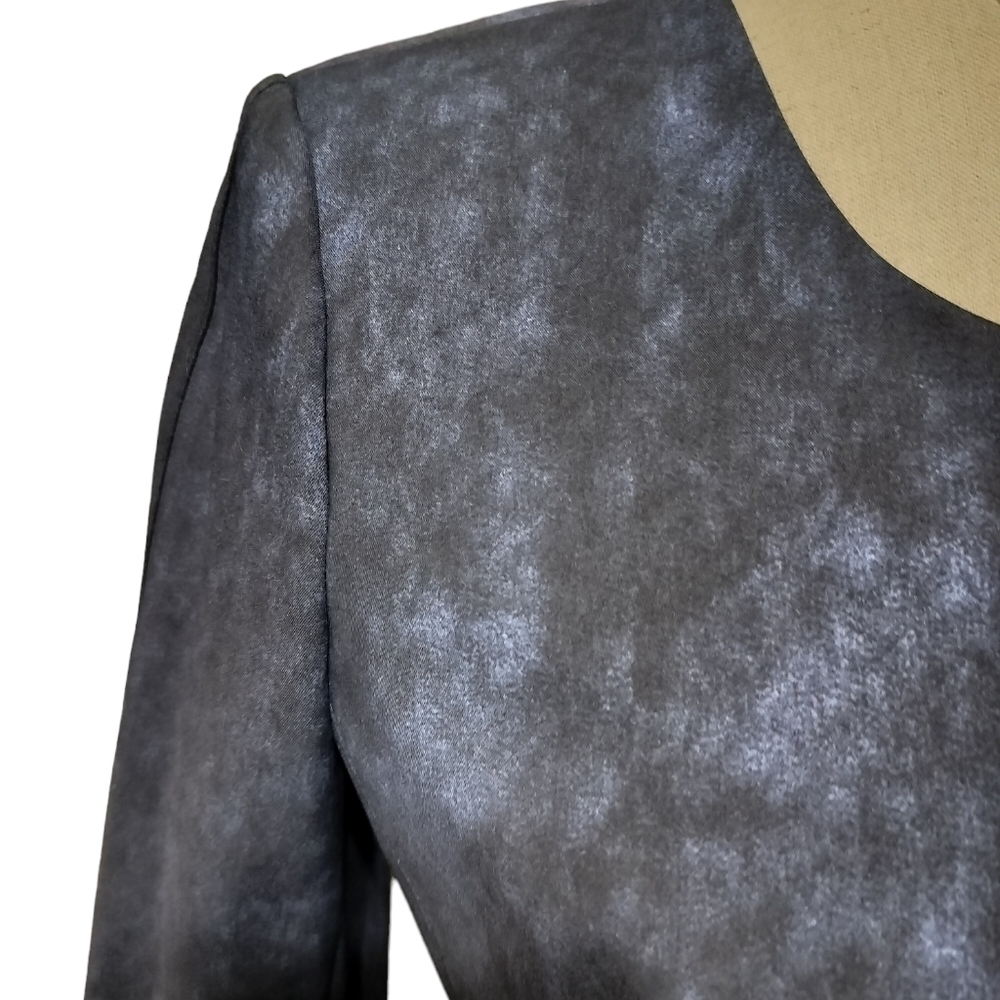 (1642) Dkny Collarless Split Front Patch Flap Poc… - image 7